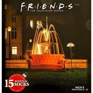 Men's Friends 15 Days of Socks, For Men's Shoe Size 6-12, NEW- As Shown‼️
